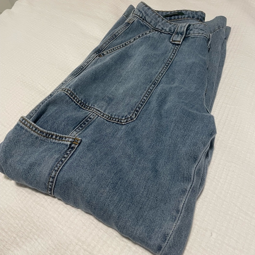Wide Leg Cargo Jeans | Blue - Picture 8 of 9
